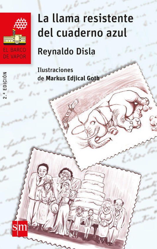 La llama resistente del cuaderno azul