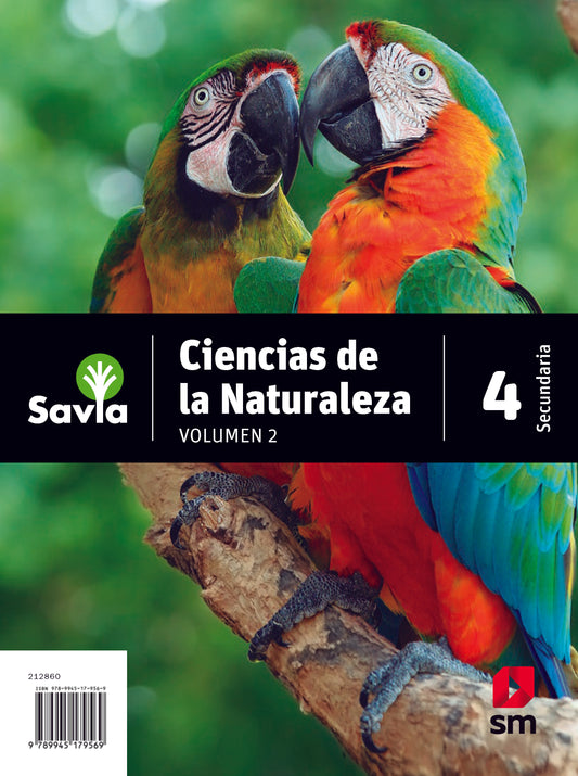 Set Ciencias de la Naturaleza 4 - volumen I y II. Savia