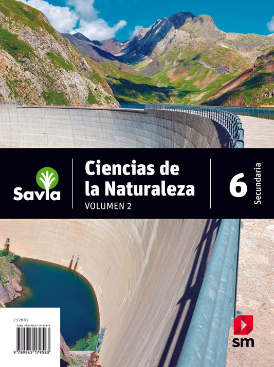 Set Ciencias de la Naturaleza 6 - volumen I y II. Savia